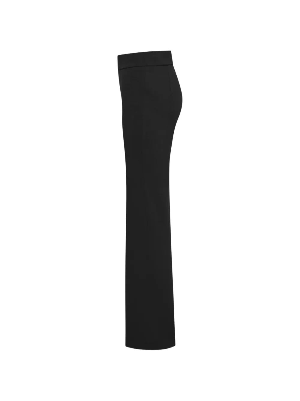 Pressed-Crease Flared Trousers