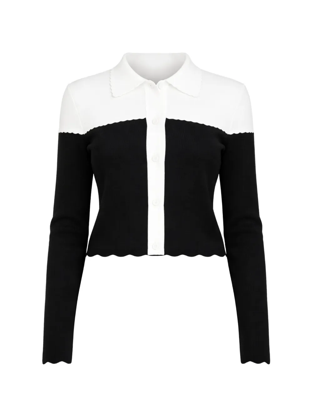 TWINSET scalloped cardigans - Nero