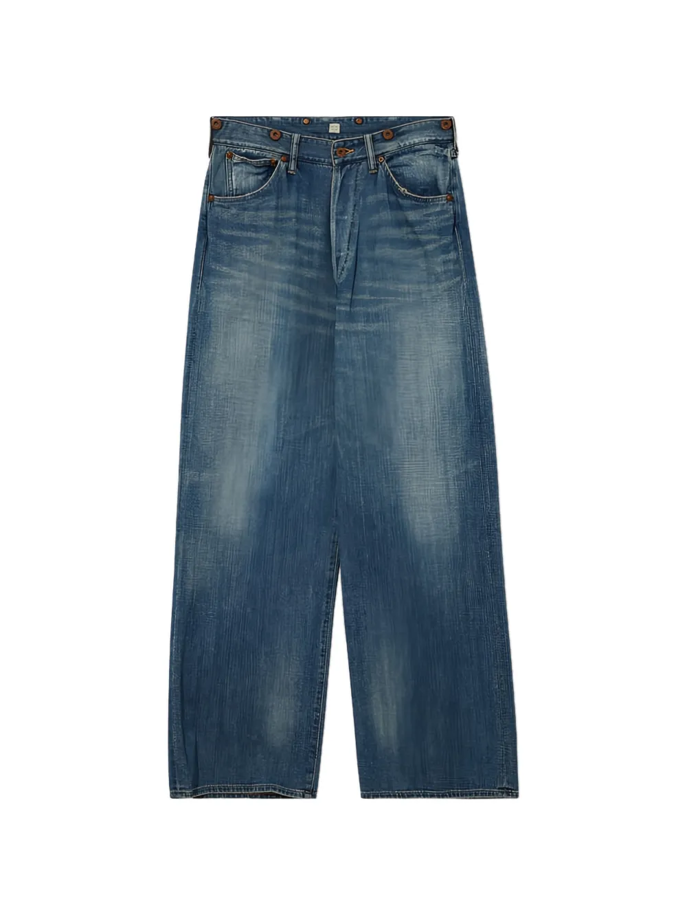 TAIGA TAKAHASHI buttoned trousers - Blu