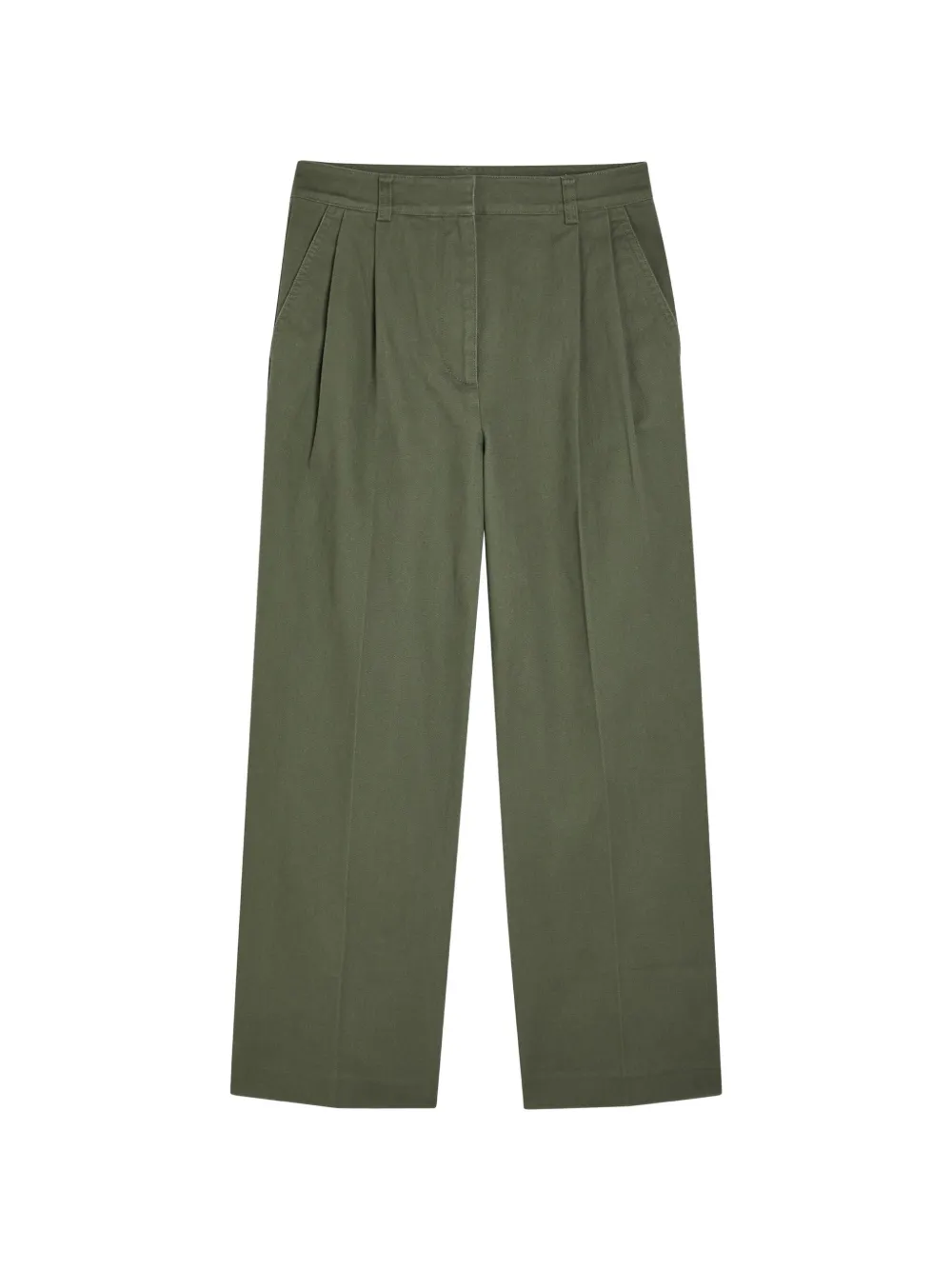 ANINE BING pleated trousers - Verde