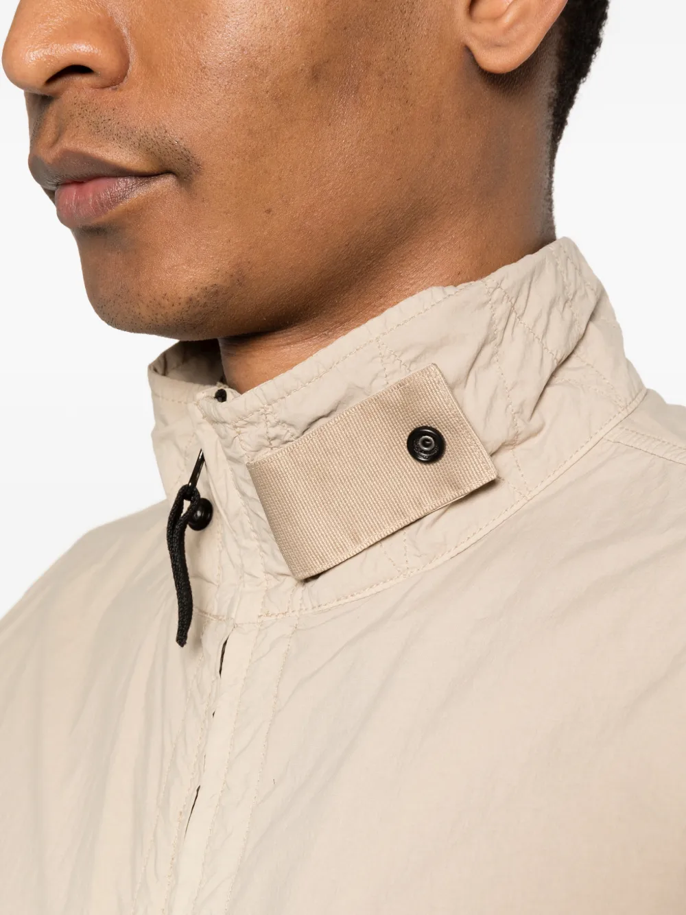 Stone Patch-pocket Jacket In Neutral