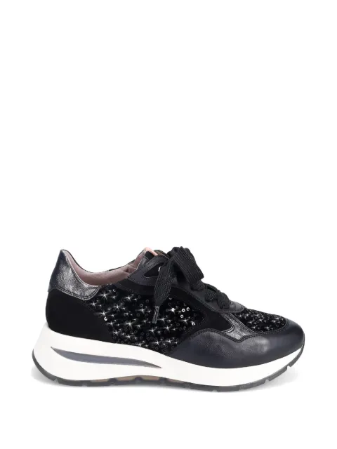 Ron White Zara sequin-embellished panelled sneakers
