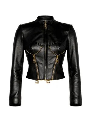 Balmain レザージャケット | ブラック | FARFETCH JP