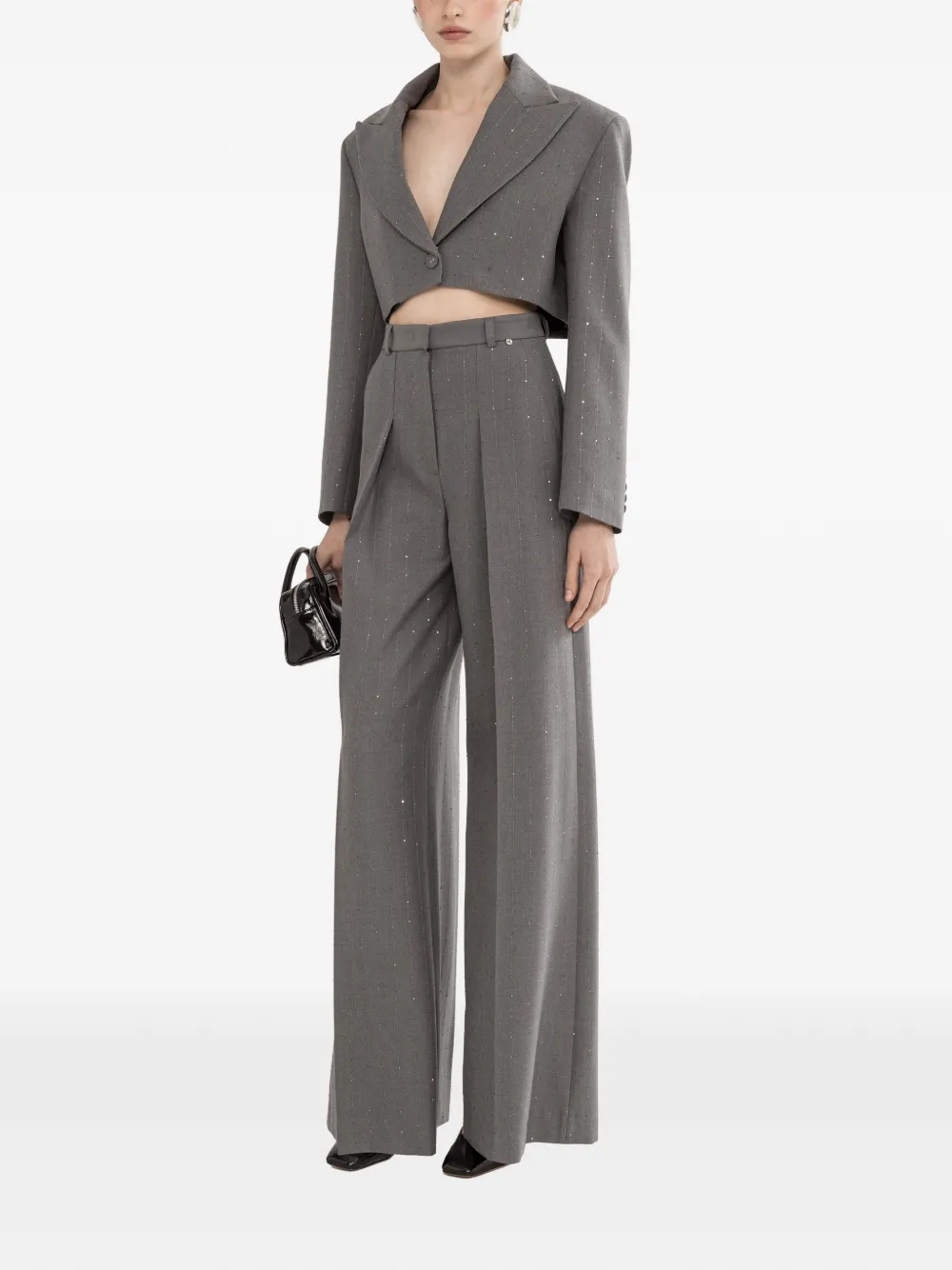 Sequined Cropped Blazer