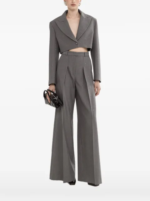 NISSA cropped blazer med pailletter