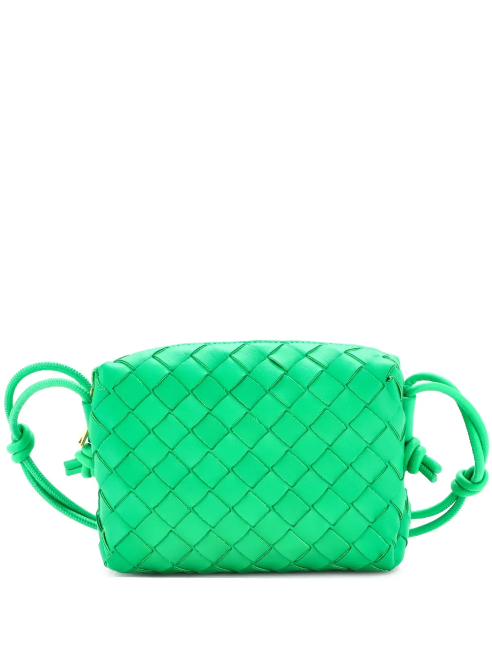 Bottega Veneta Pre-Owned Loop Intrecciato Nappa Mini crossbody bag - Verde