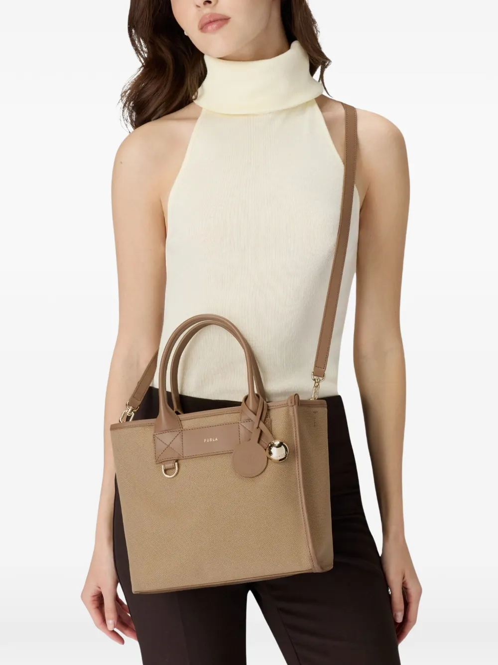 Furla Kleine Divide It shopper Bruin
