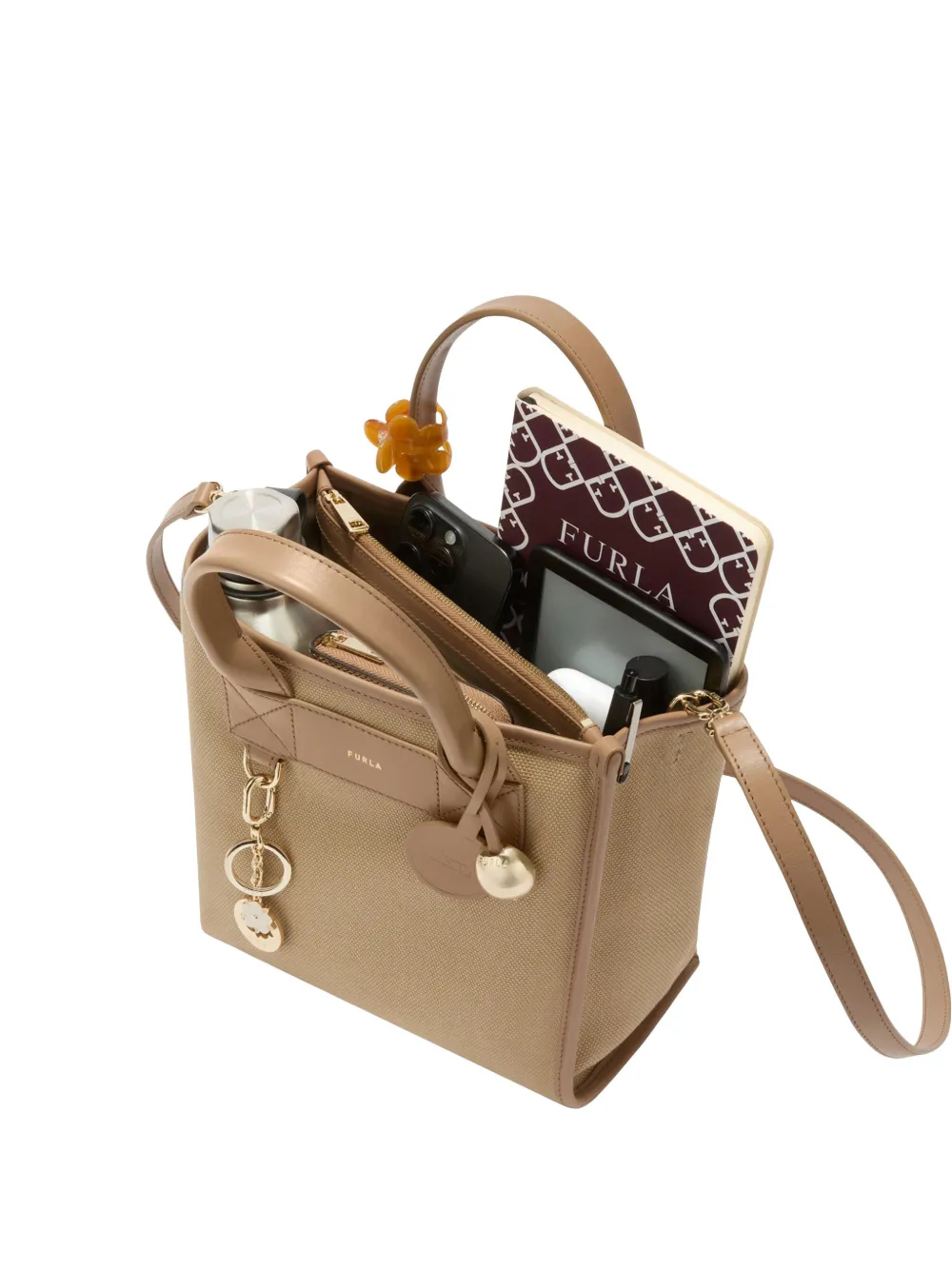 Furla Kleine Divide It shopper Bruin
