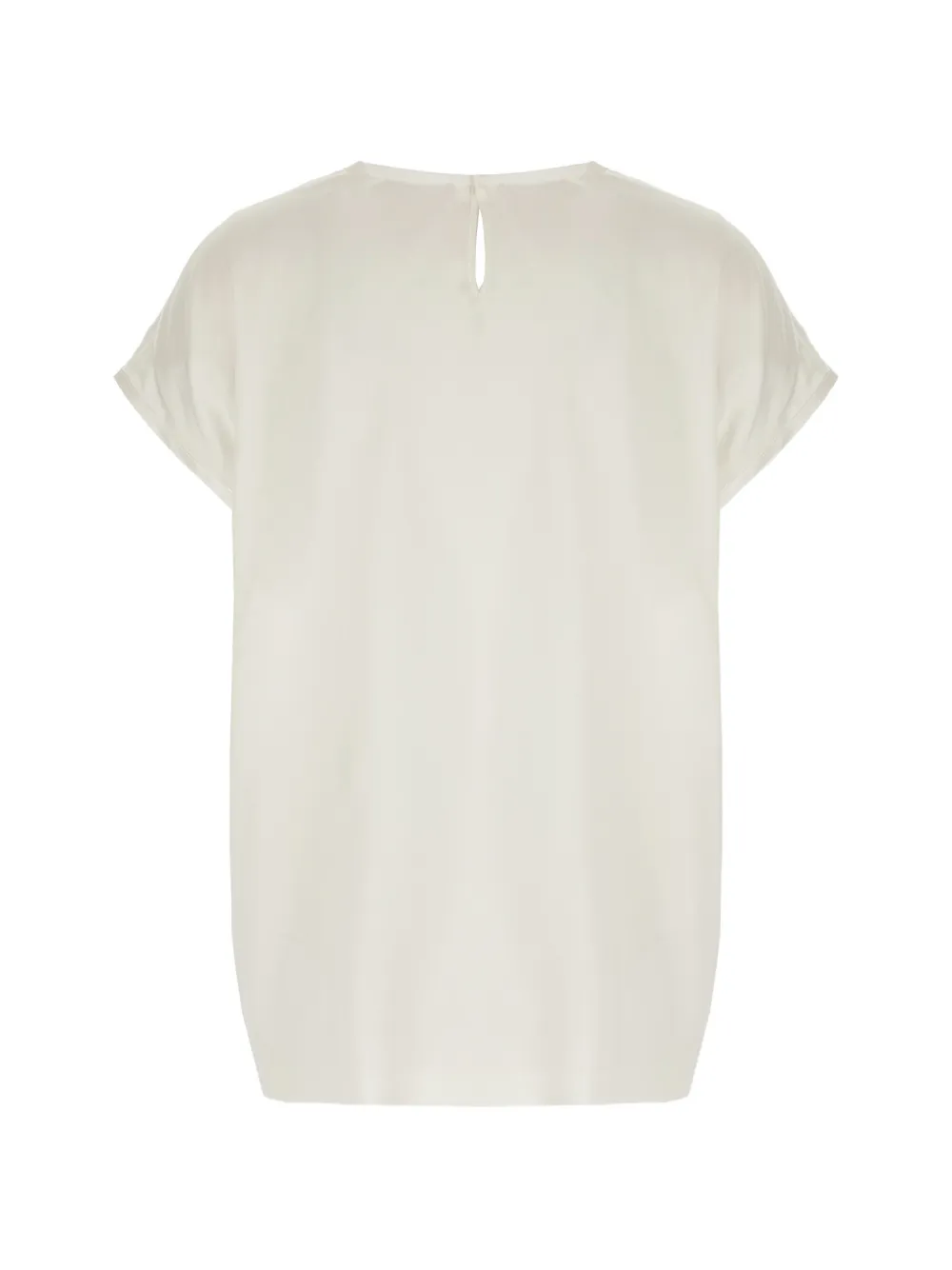  Panicale Beaded Silk Top - White 