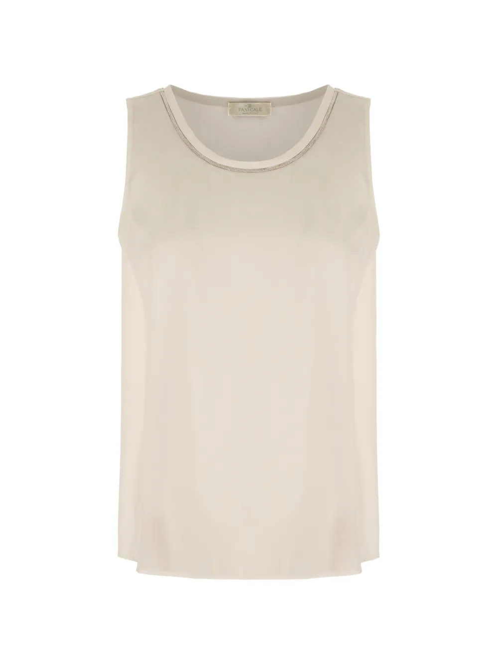 Panicale Embellished Tank Top In Neutral