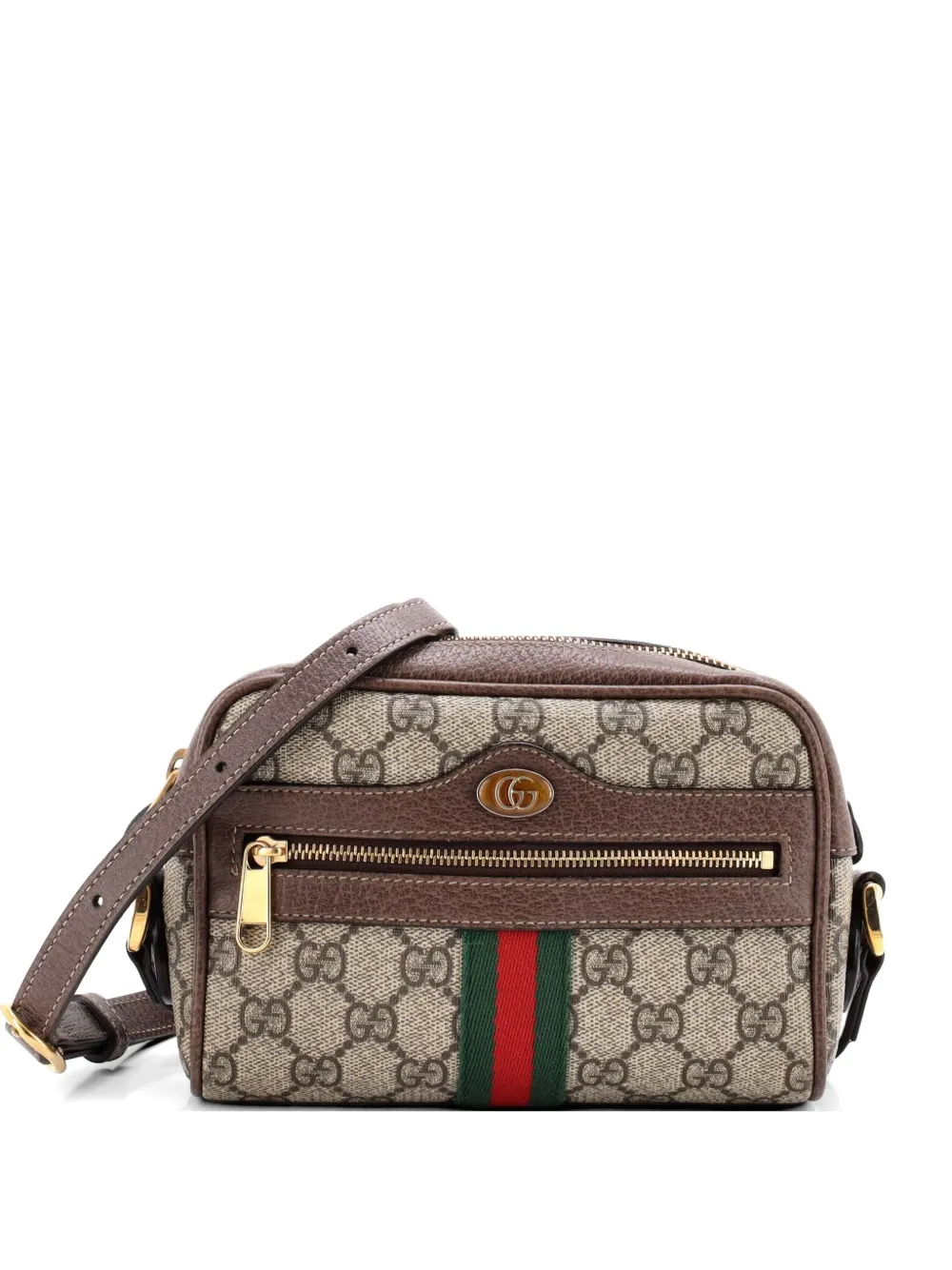 Gucci Pre-Owned Ophidia Shoulder Bag GG Coated Canvas Mini crossbody bag - Marrone