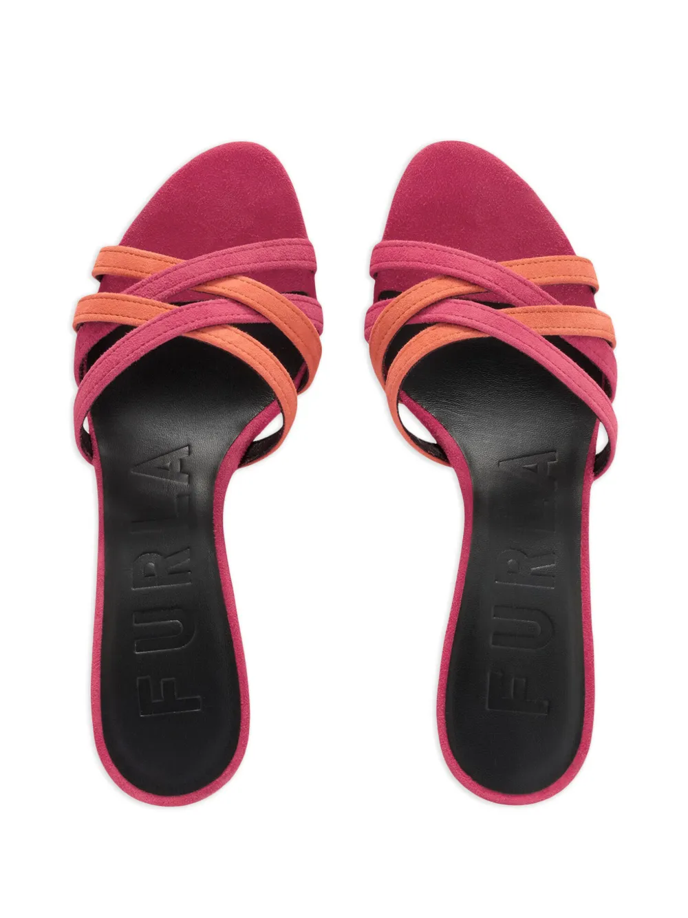 Furla Essential sandalen met gekruiste bandjes Roze