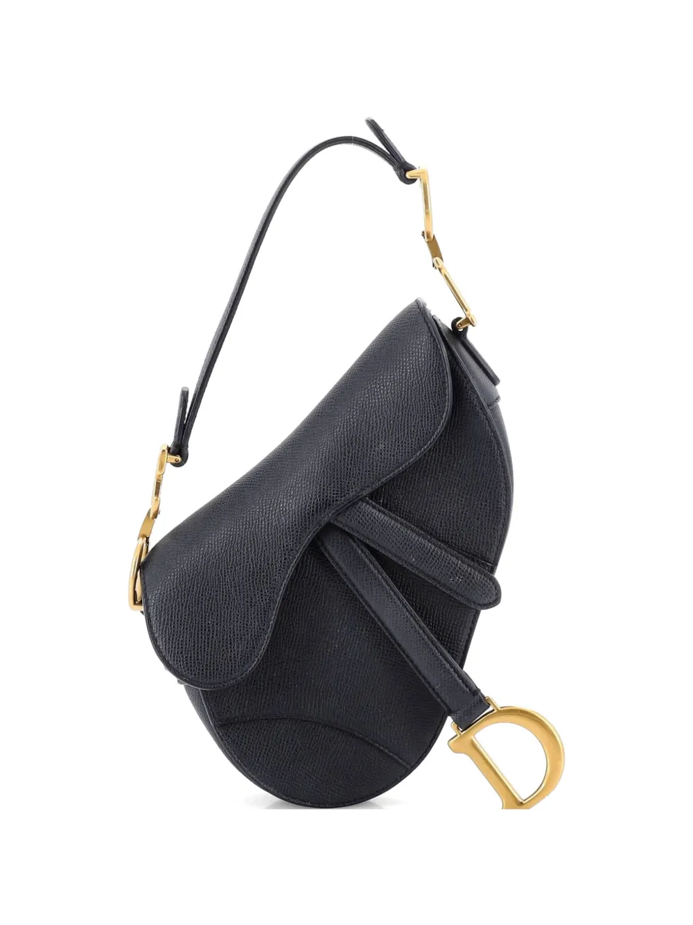 Christian Dior Pre-Owned Saddle Handbag Leather Mini shoulder bag - Nero