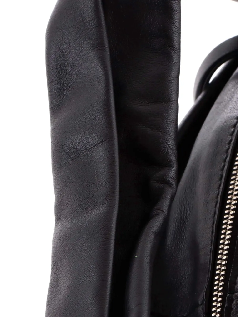 Double Knot Leather Mini Hobo Bag