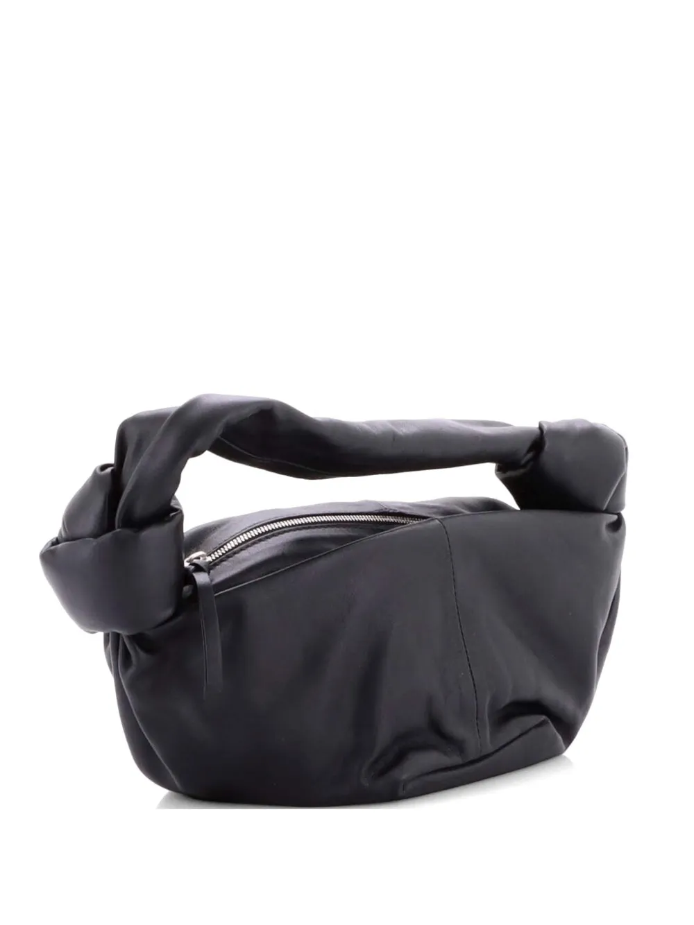 Double Knot Leather Mini Hobo Bag