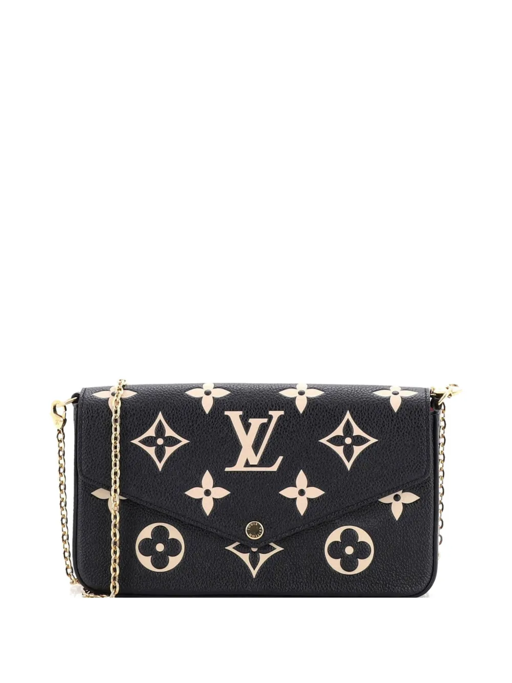 Louis Vuitton Pre-Owned Felicie Pochette Bicolor Monogram Empreinte Giant crossbody bag - Nero