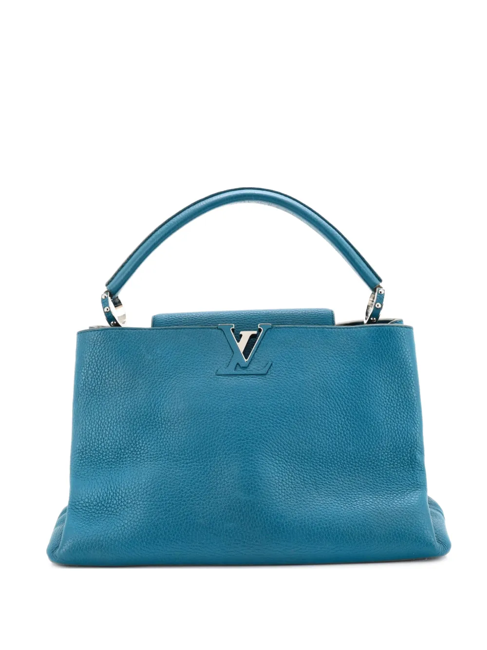 Louis Vuitton Pre-Owned Capucines Bag Leather MM satchel - Blu