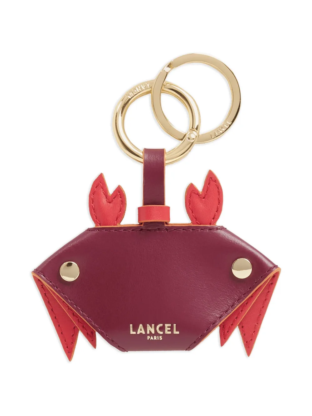  Lancel Crab-motif Keyring - Red 