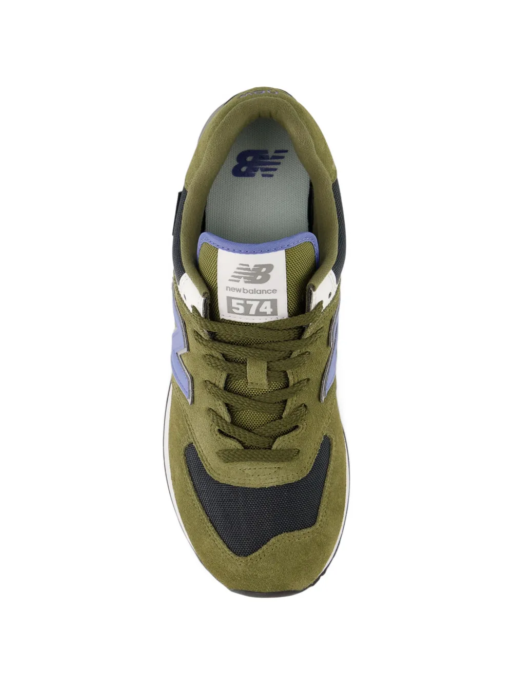 New Balance 574 sneakers met logodetail Groen