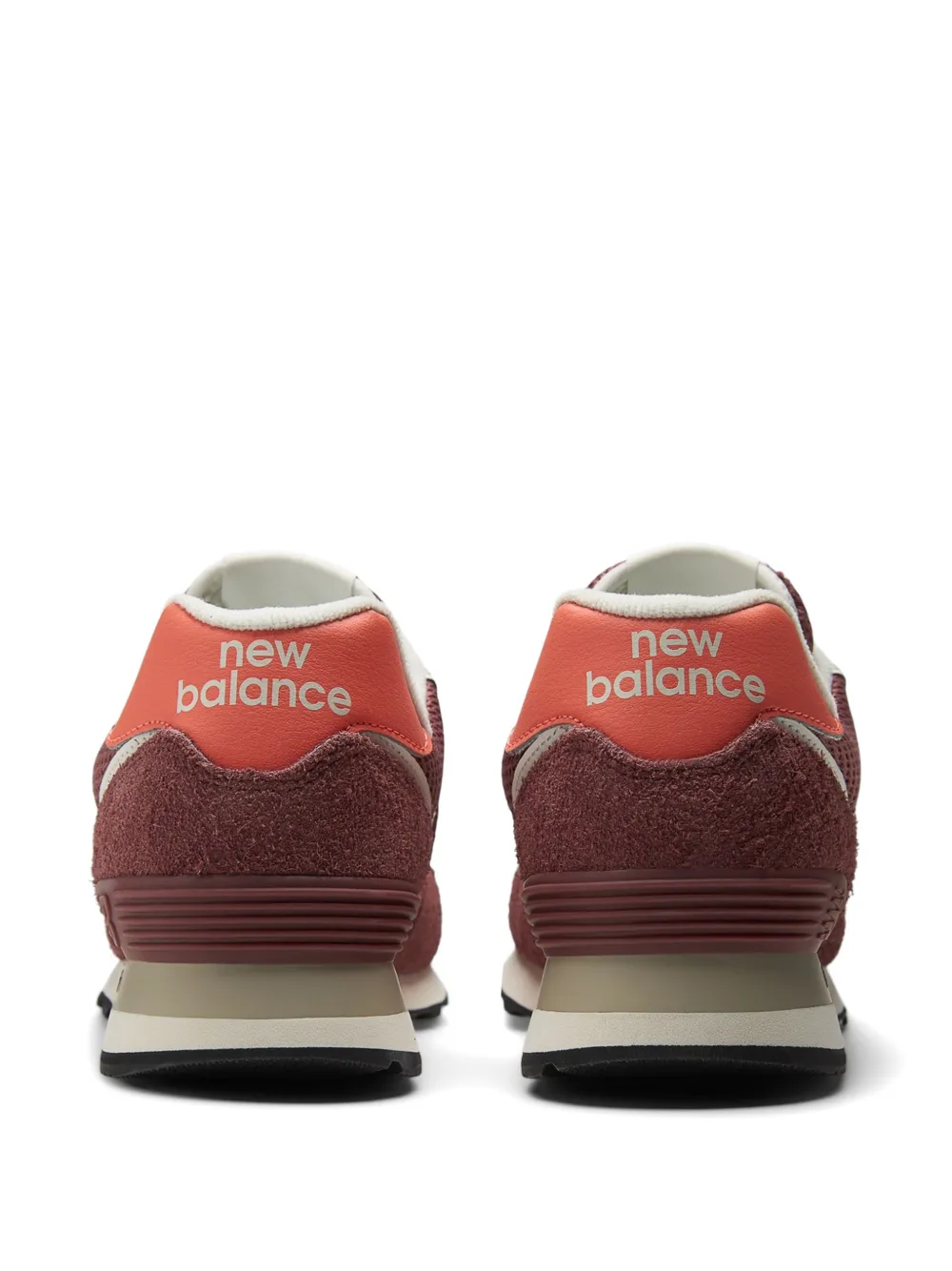 New Balance 574 sneakers met logodetail Rood