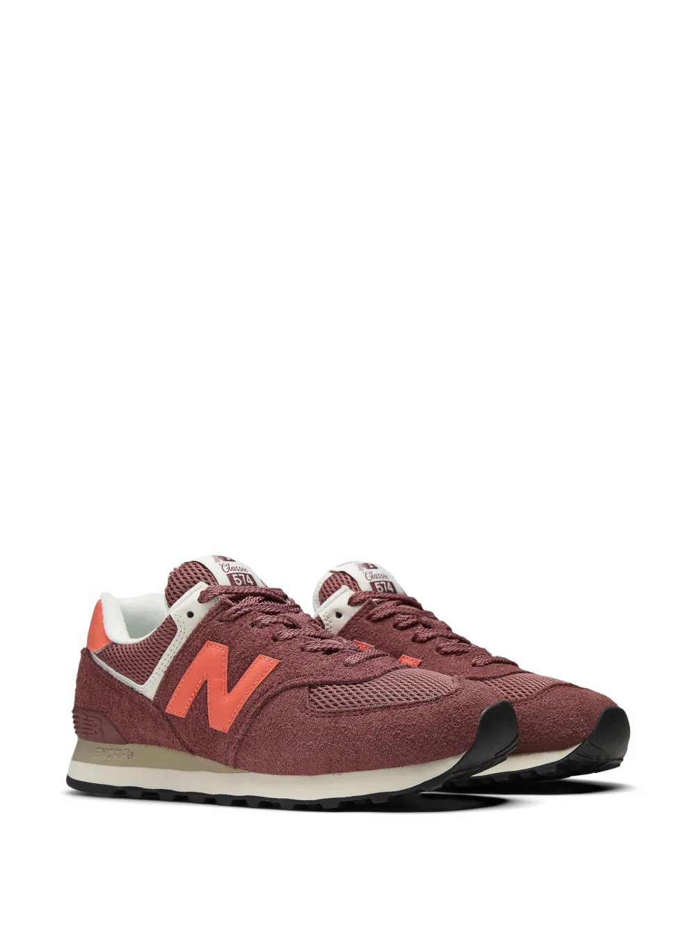 New Balance 574 sneakers met logodetail Rood