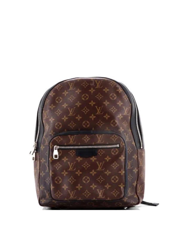 Louis Vuitton Pre-owned Josh Macassar Monogram Canvas Backpack in Brown