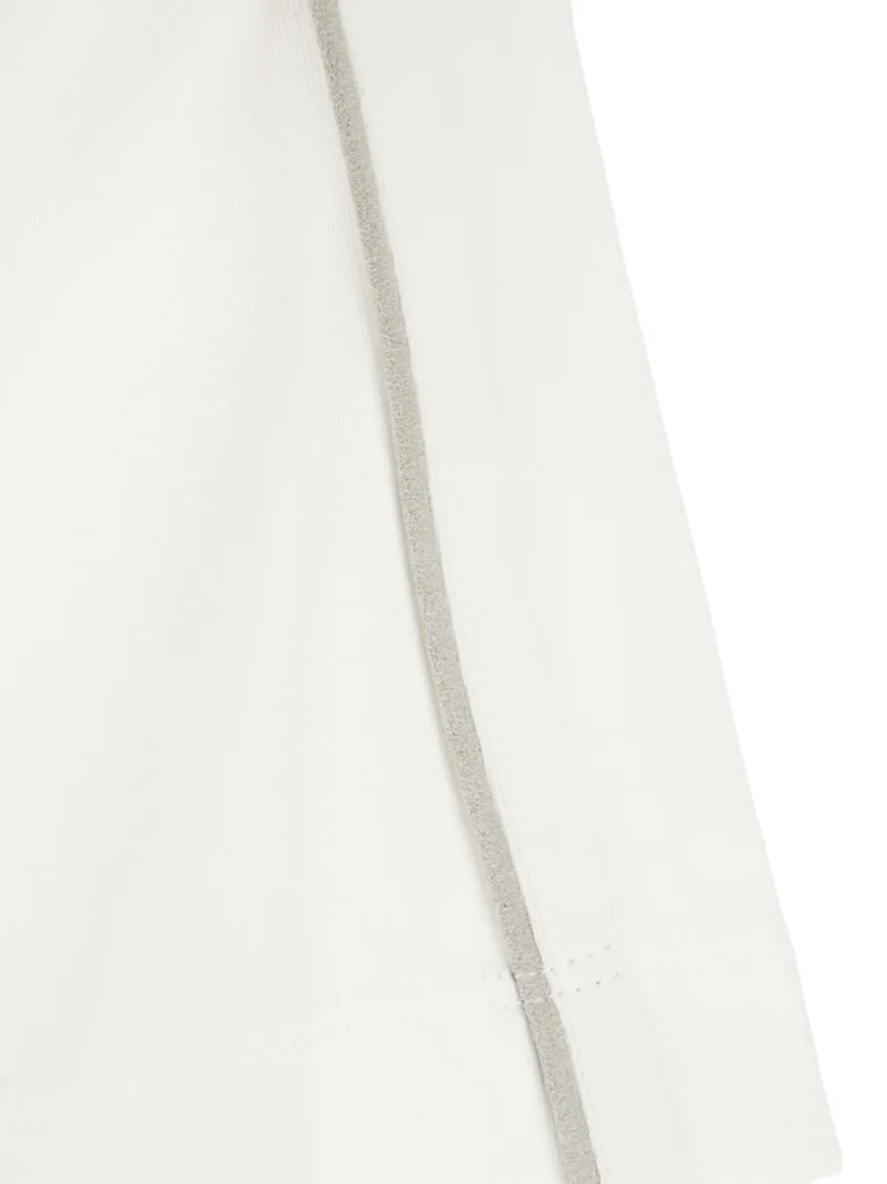  Panicale Camiseta Con Ribete En Contraste - Blanco 