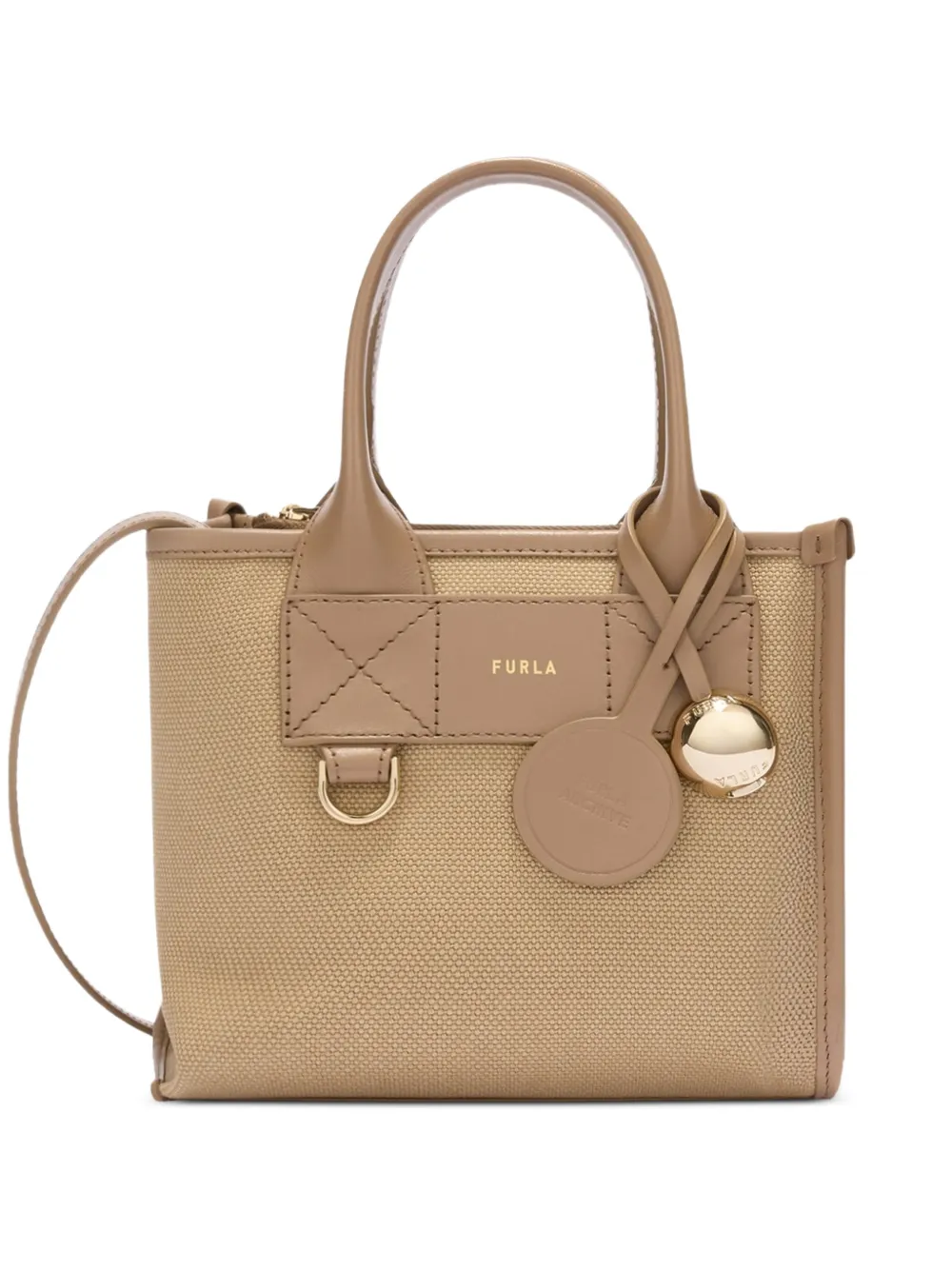 Furla mini Divide It tote bag - Toni neutri