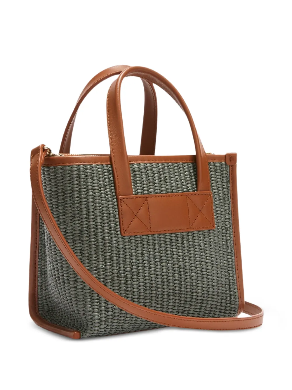 Furla Divide It Mini geweven shopper Groen