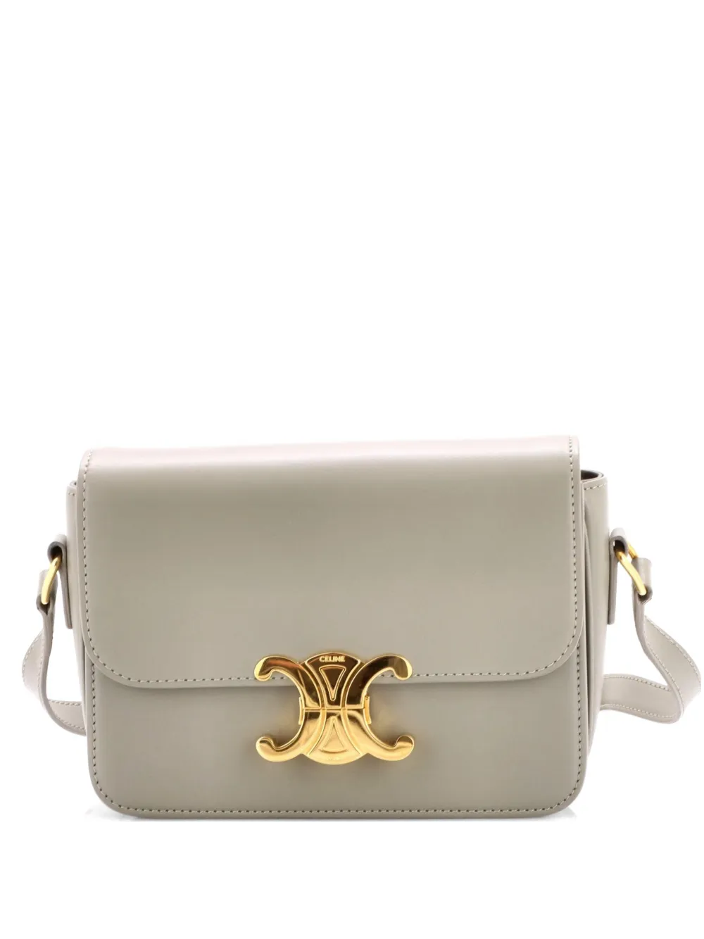 Celine Pre-Owned Triomphe Shoulder Bag Smooth Calfskin Teen crossbody bag - Verde