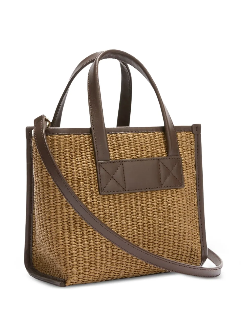 Furla Divide It geweven leren shopper Beige