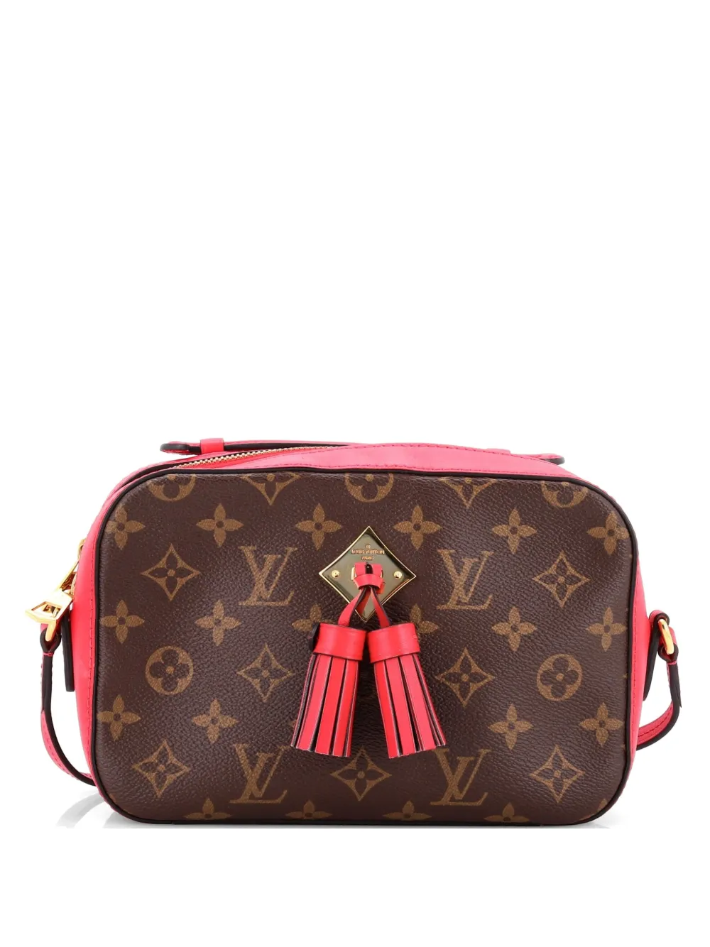 Louis Vuitton Pre-Owned Saintonge Handbag Monogram Canvas with Leather crossbody bag - Marrone