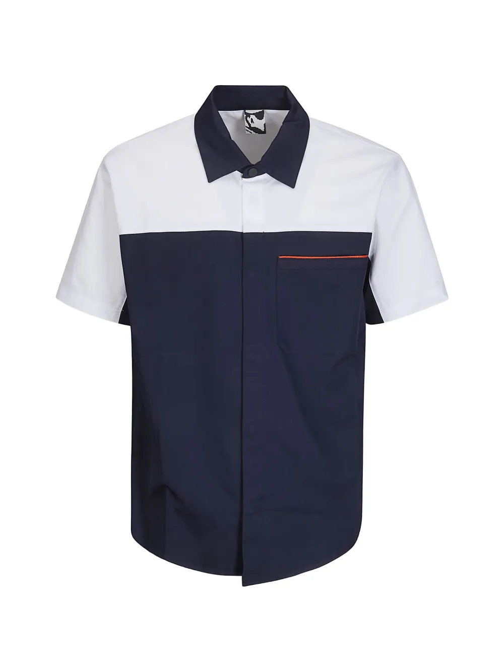 GR10K colourblock pocket shirt - Blu