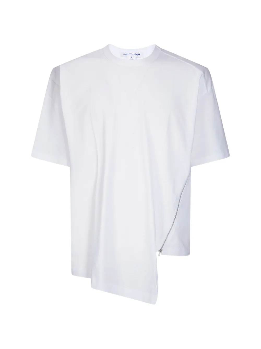 Comme Des Garçons Shirt zip detail T-shirt - Bianco