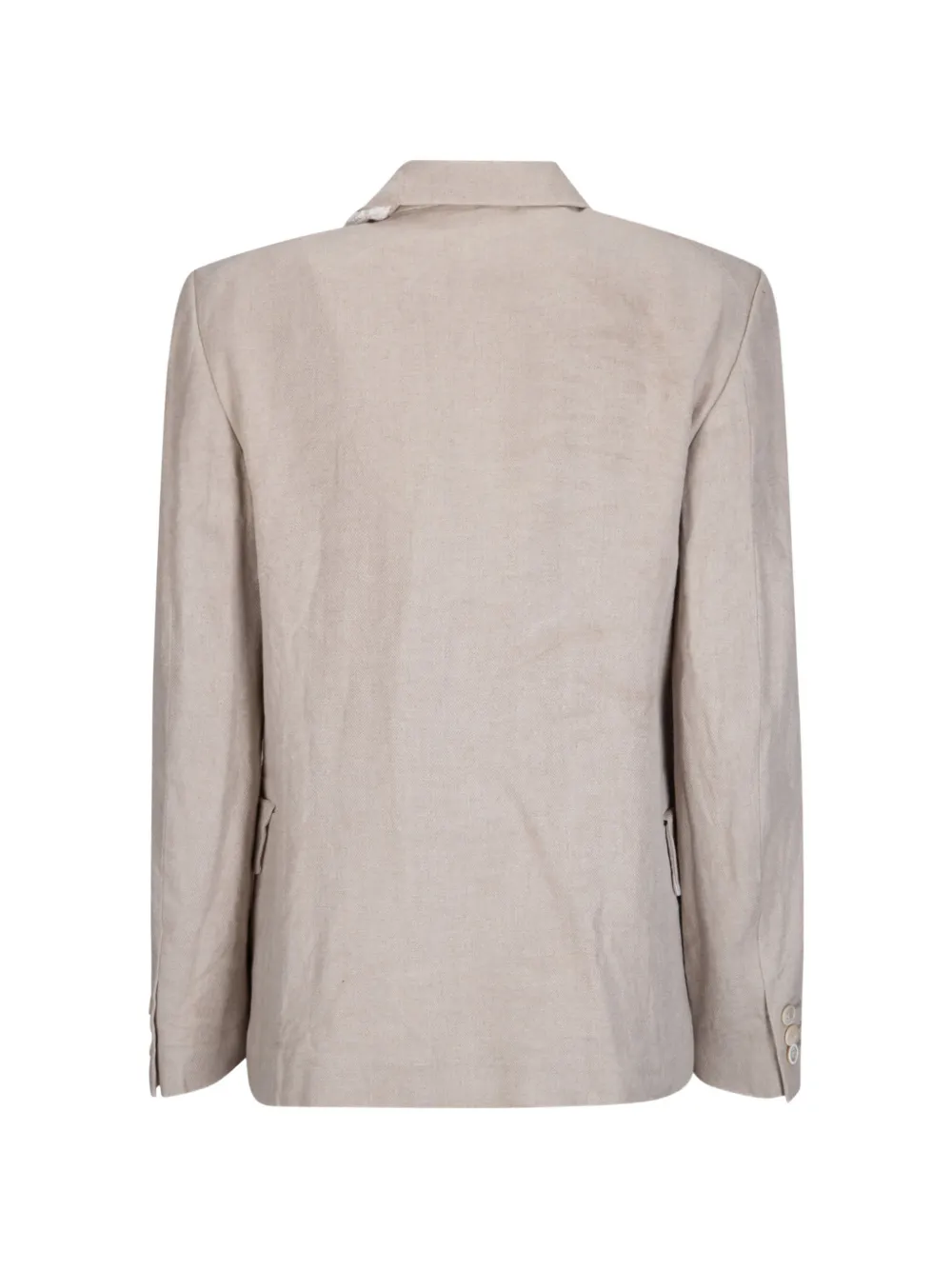  Comme Des Garçons Crochet Trim Jacket - Neutrals 