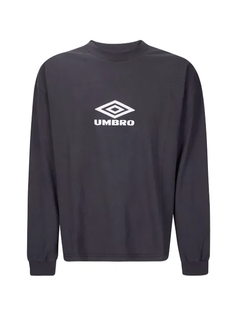 UMBRO logo-embroidered long-sleeve T-shirt