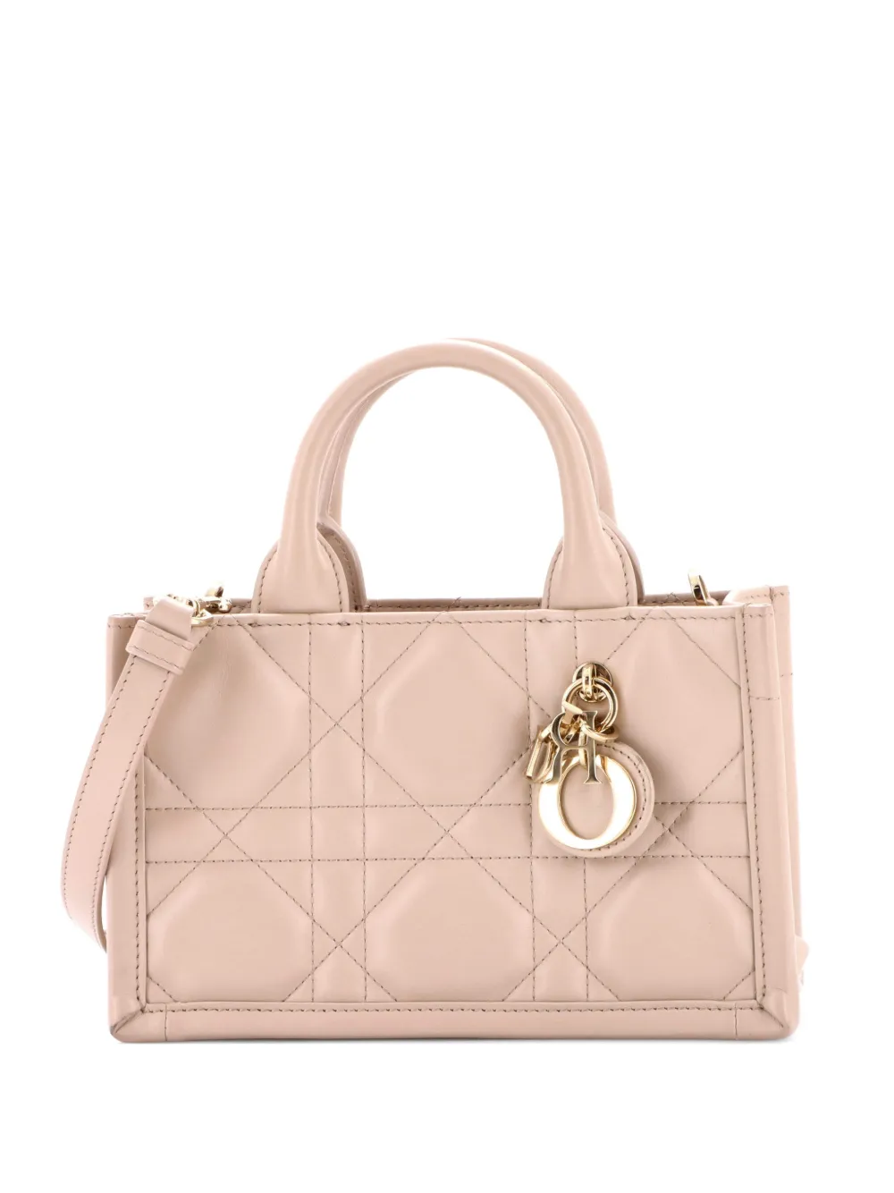 Christian Dior Pre-Owned Book with Strap Macrocannage Quilt Calfskin Mini tote bag - Toni neutri