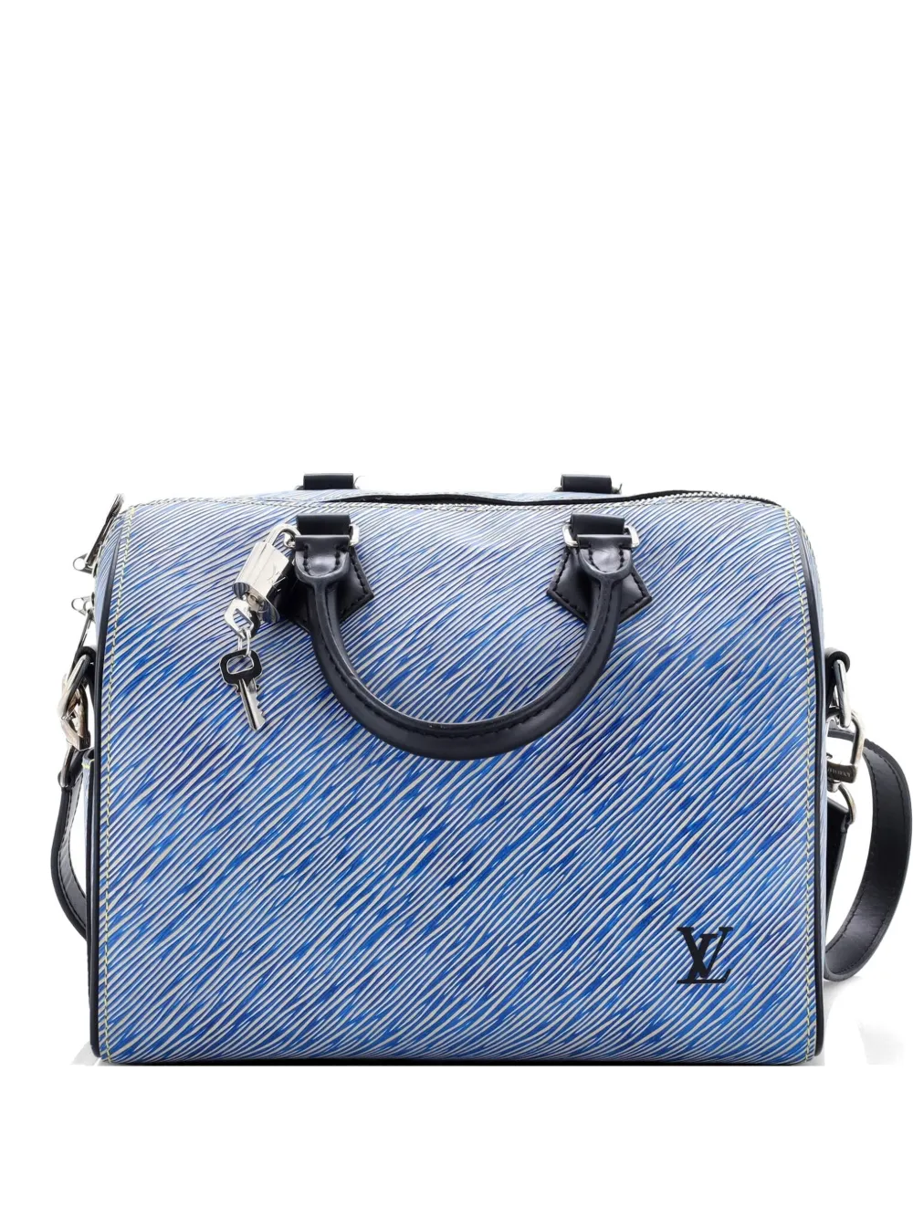 Louis Vuitton Pre-Owned Speedy Bandouliere Bag Epi Leather 25 satchel - Blau