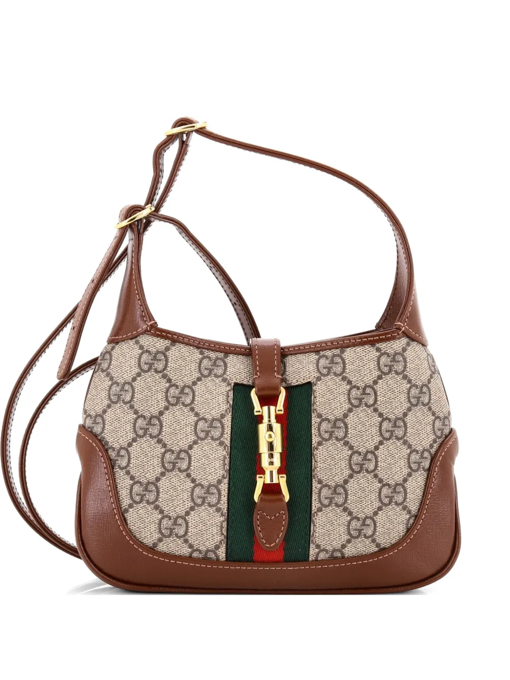 Gucci Pre-Owned Jackie 1961 GG Coated Canvas Mini hobo bag - Marrone