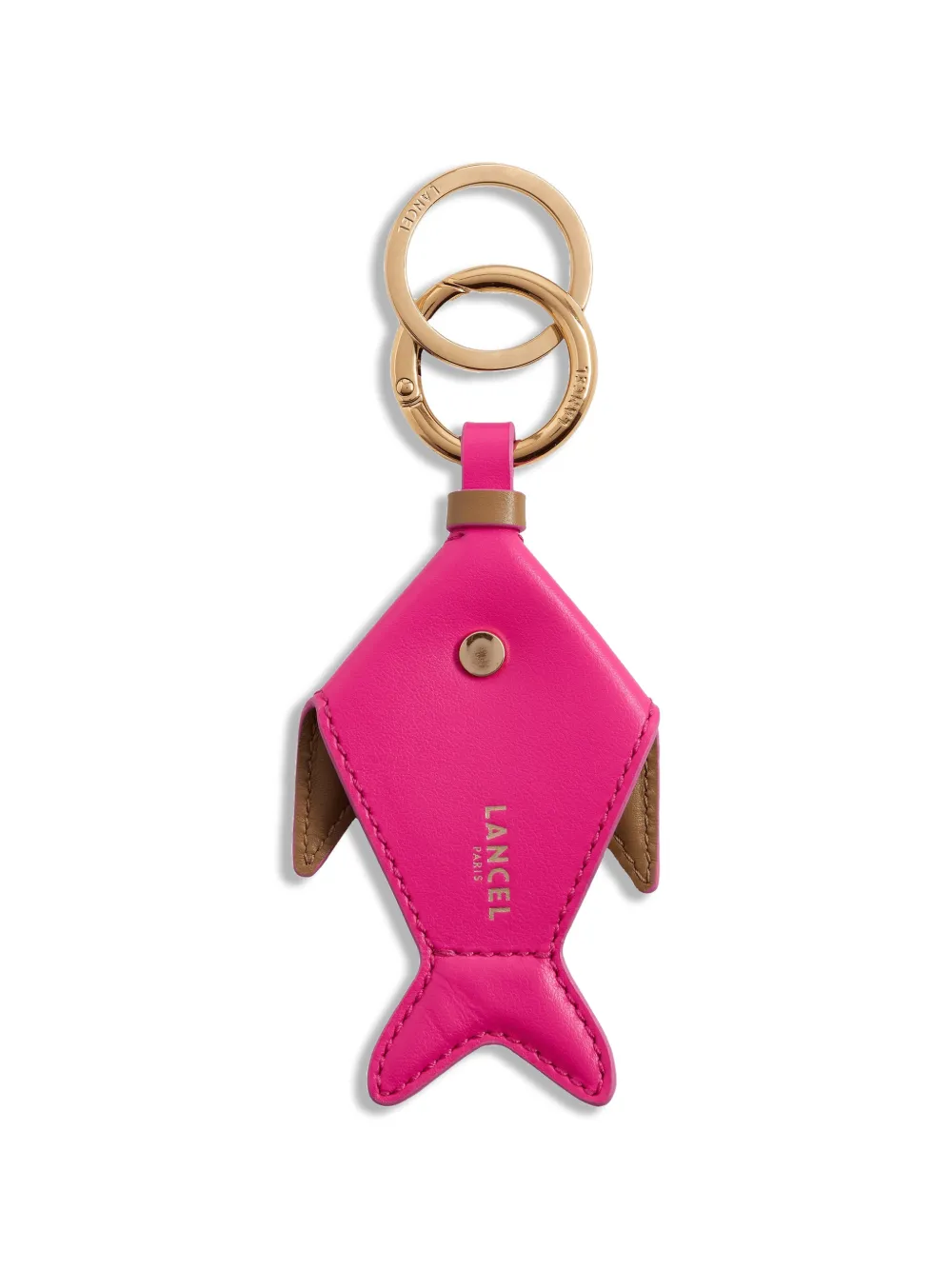  Lancel Fish-motif Keyring - Pink 