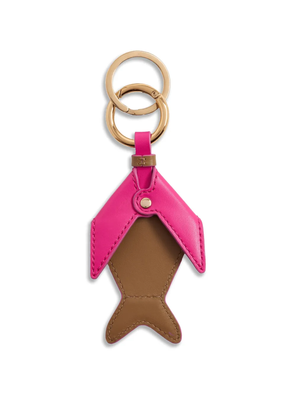 Lancel fish-motif keyring - Rosa
