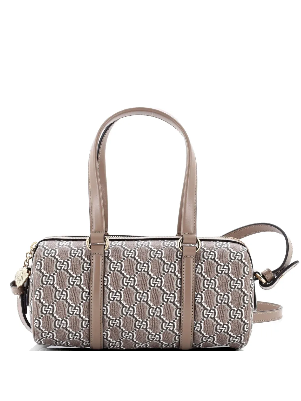 Gucci Pre-Owned Convertible Duffle Bag GG Shadow Coated Canvas Small shoulder bag - Brown