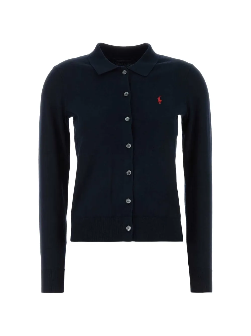 Polo Ralph Lauren polo-collar buttoned cotton cardigan - Blu