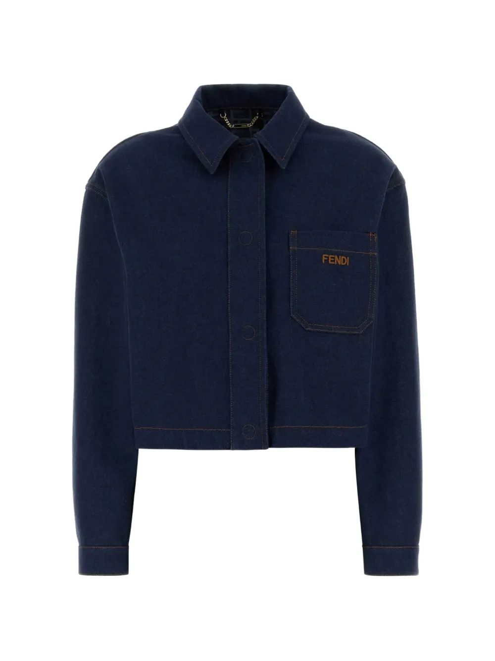 FENDI pocket denim jacket - Blu