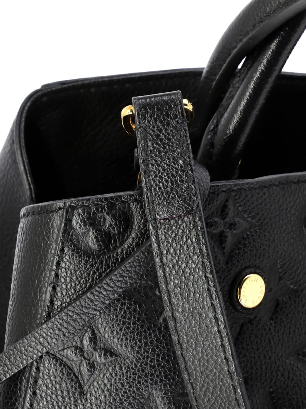 Montaigne Handbag Monogram Empreinte Leather Mm Satchel