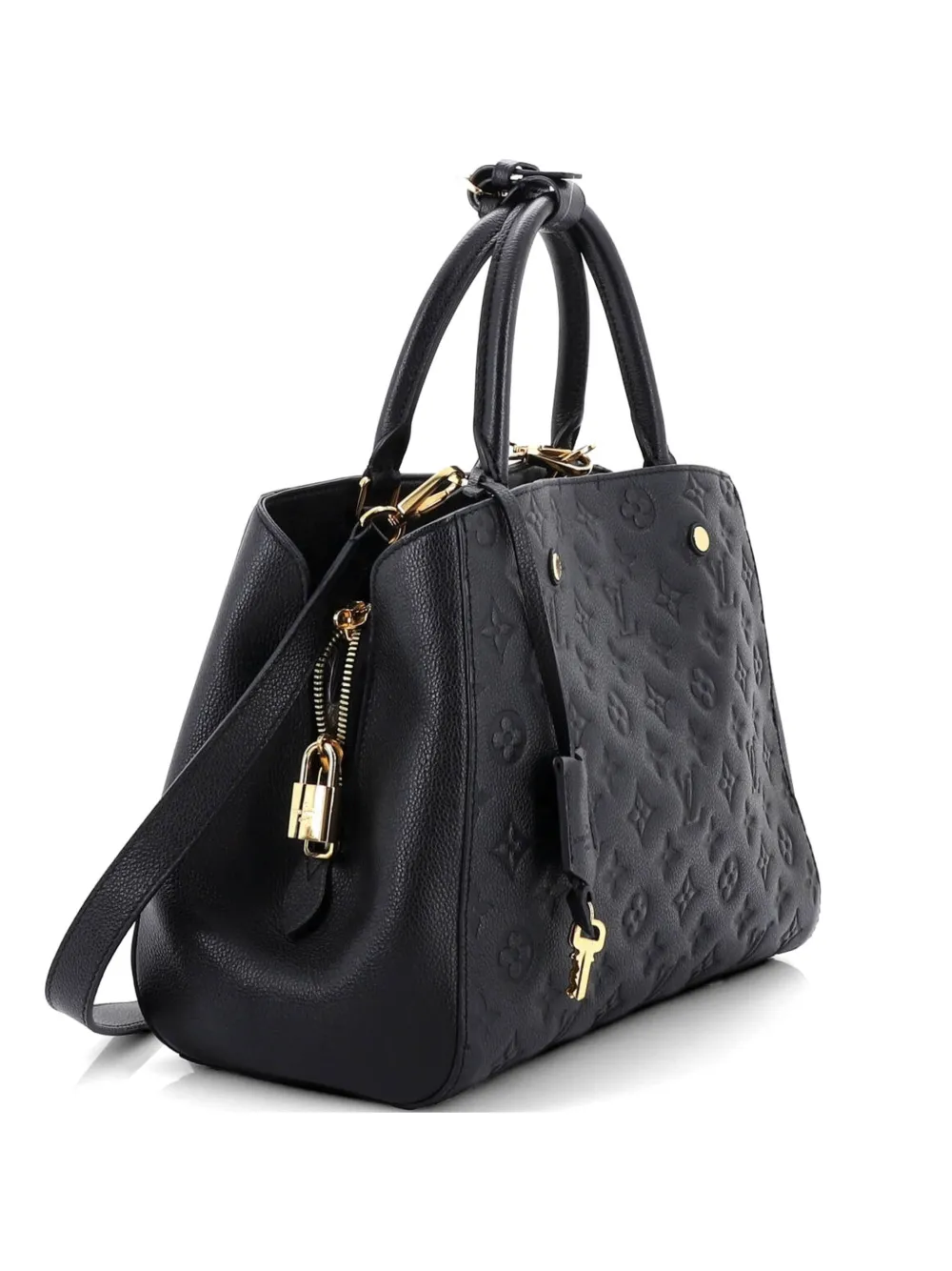 Louis Vuitton Pre-Owned Montaigne Handbag Monogram Empreinte Leather MM satchel - Nero