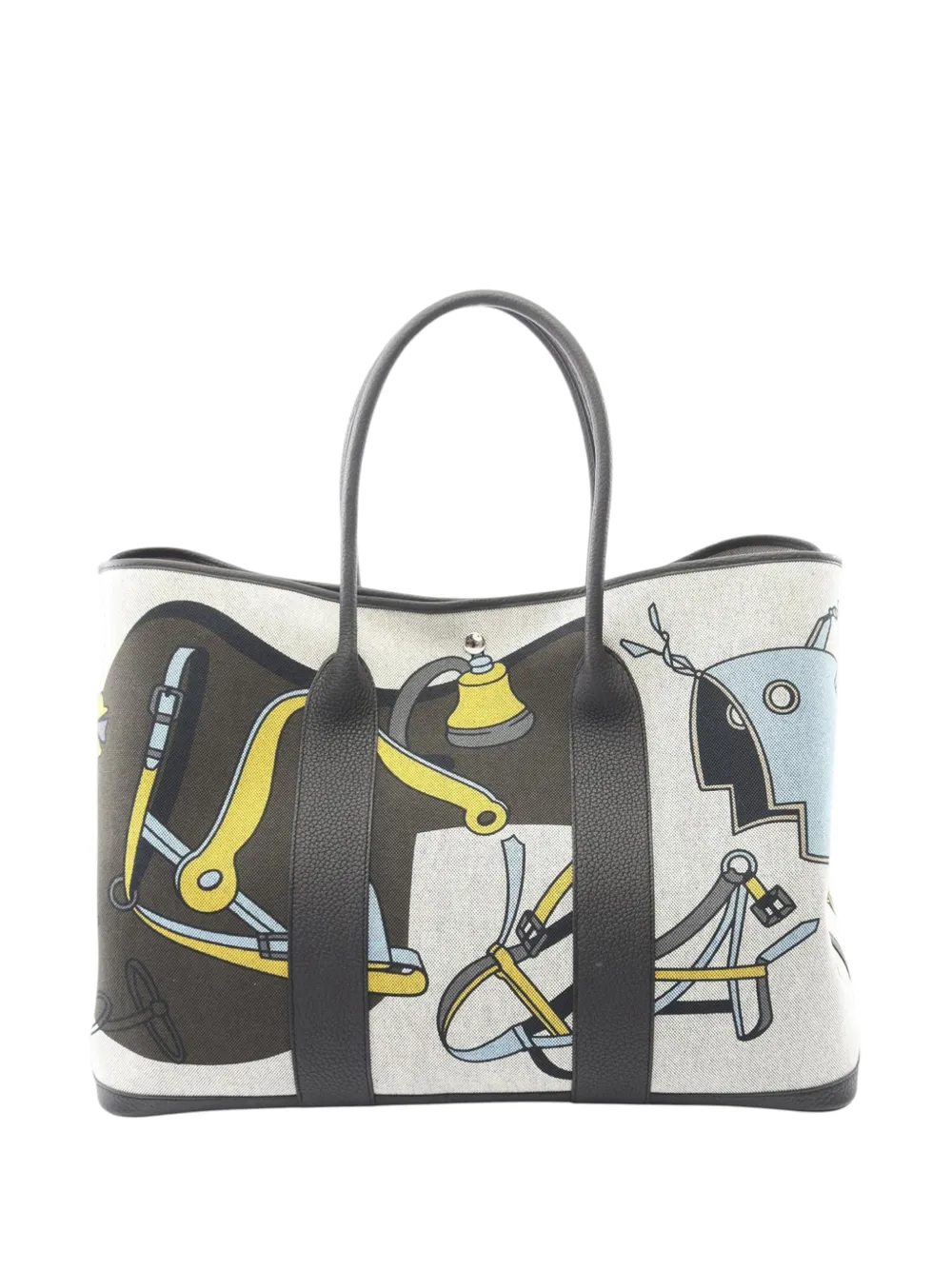 Hermès Pre-Owned 2024 Toile and Negonda Garden Party 49 tote bag - Grigio