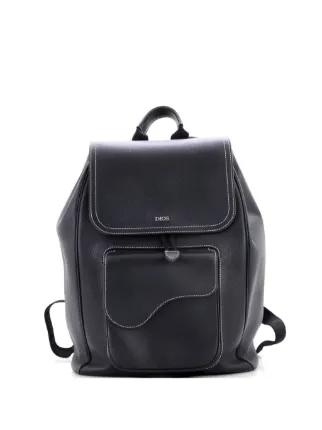 Christian Dior Pre-Owned サドル シングルポケット レザー ラージ