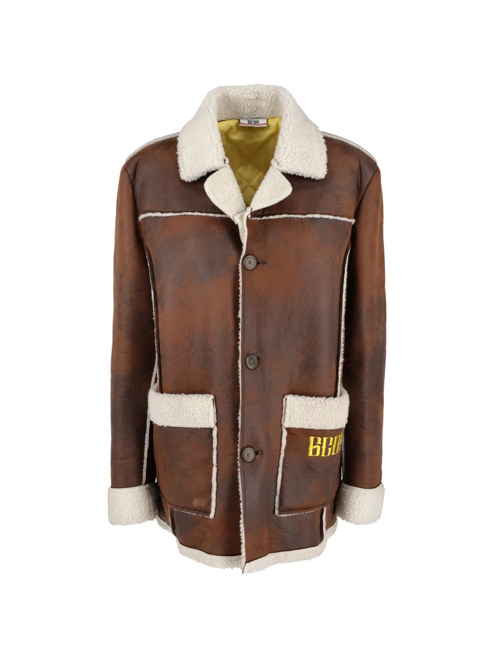 GCDS Disney buttoned coat - Marrone