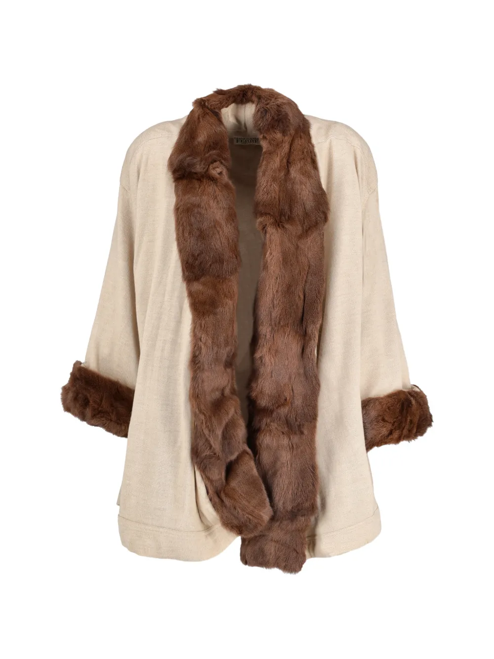 Gianfranco Ferré Pre-Owned Cappotto con finiture in pelliccia - Toni neutri